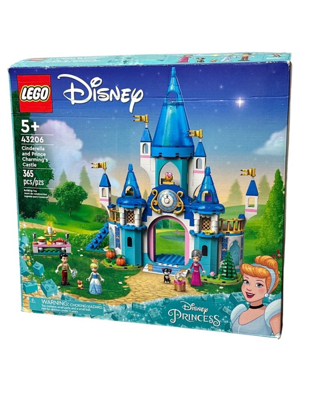 LEGO 43206  Disney Cinderella & Prince Charmings Castle Set , open box- sealed b